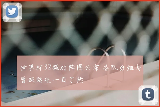 世界杯32强对阵图公布 各队分组与晋级路径一目了然